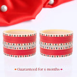 Pure Pearl Glamour Diamond Red Chooda