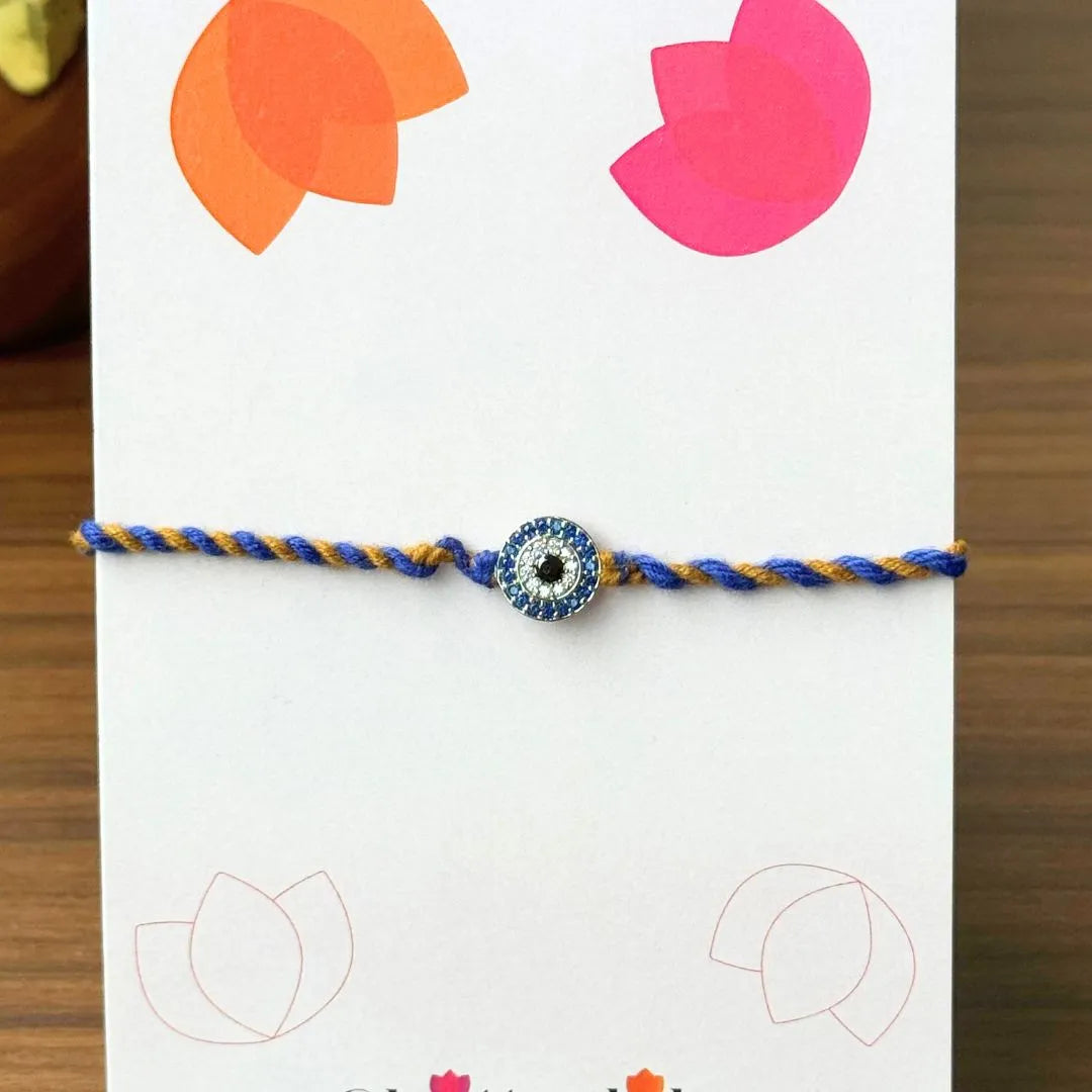 Elegant Silver Rakhi for Brother – Classy Fancy Design