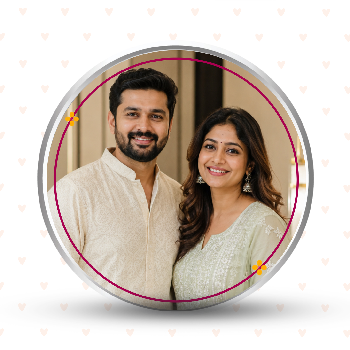 My Delivery Partner Before Delivery Apps – Personalised Photo Silver Coin Raksha Bandhan Gift