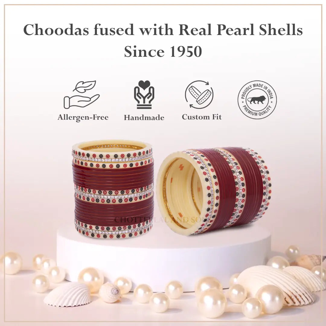 Chottey Lal & Sons | Bridal Chooda with Pearl Bangles