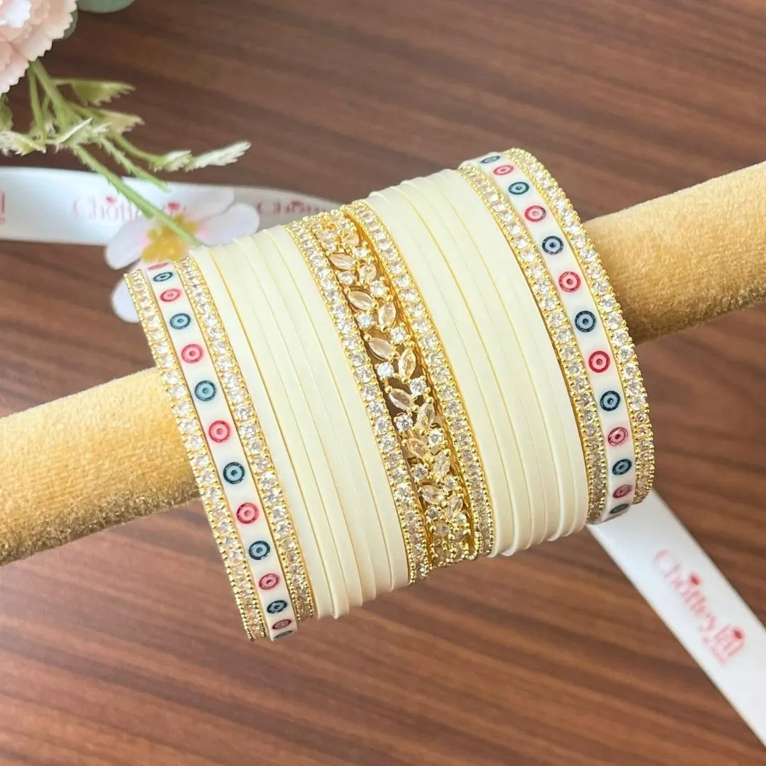 Elegant Ivory Chooda for Luxurious Bridal Rituals
