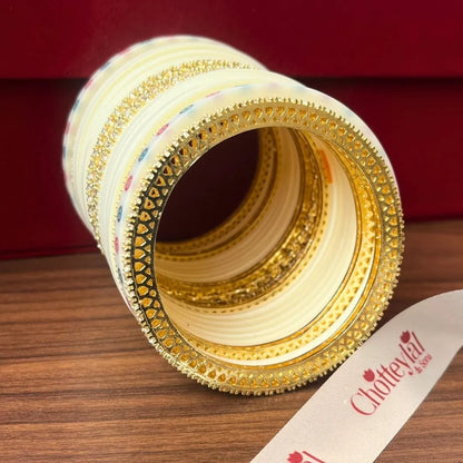 Elegant Ivory Chooda for Luxurious Bridal Rituals