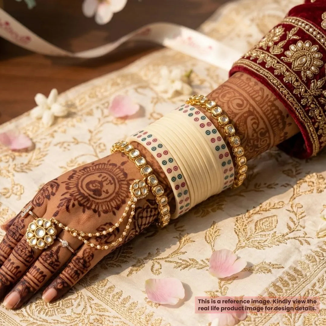 Elegant Ivory Bridal Chooda for Timeless Weddings