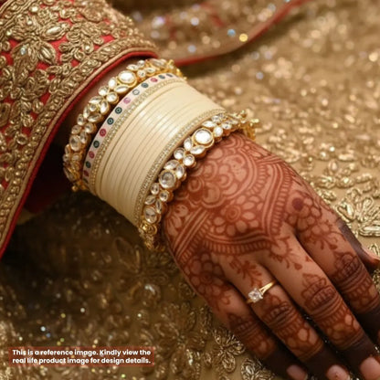 Luxury Ivory Chooda for Traditional Bridal Rituals