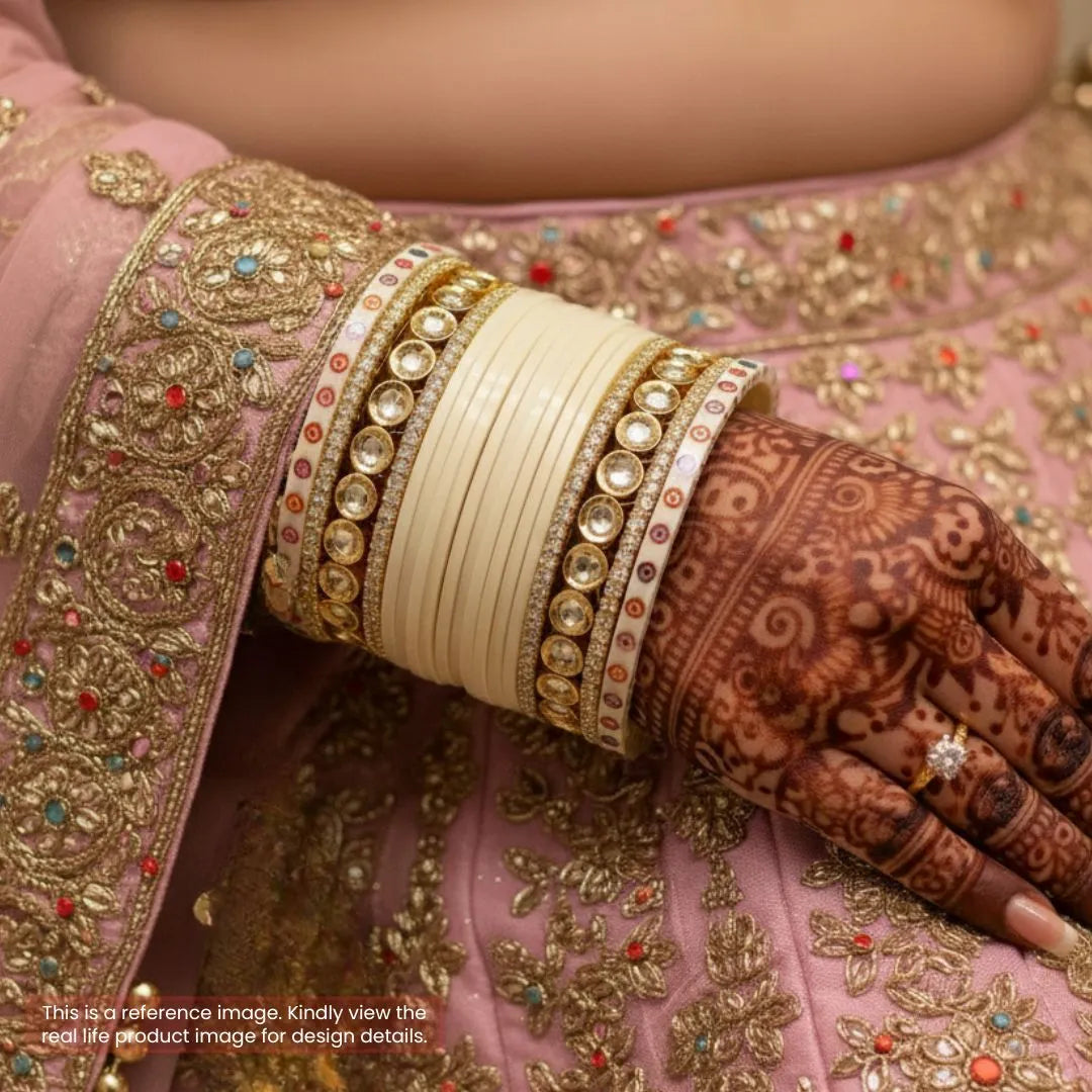 Premium Ivory Bridal Bangles for Sacred Ceremonies