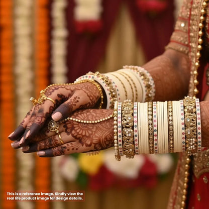 Ivory Bridal Chooda with Timeless Heritage Design