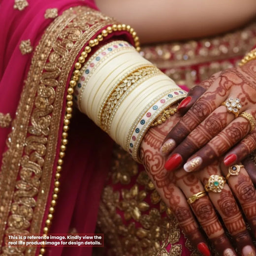Elegant Ivory Chooda for Luxurious Bridal Rituals