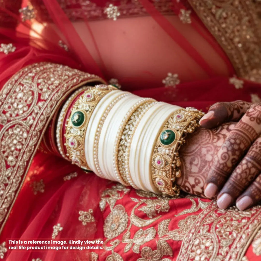 Ivory Elegance: Premium Chooda for Brides