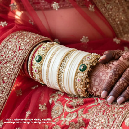 Ivory Elegance: Premium Chooda for Brides