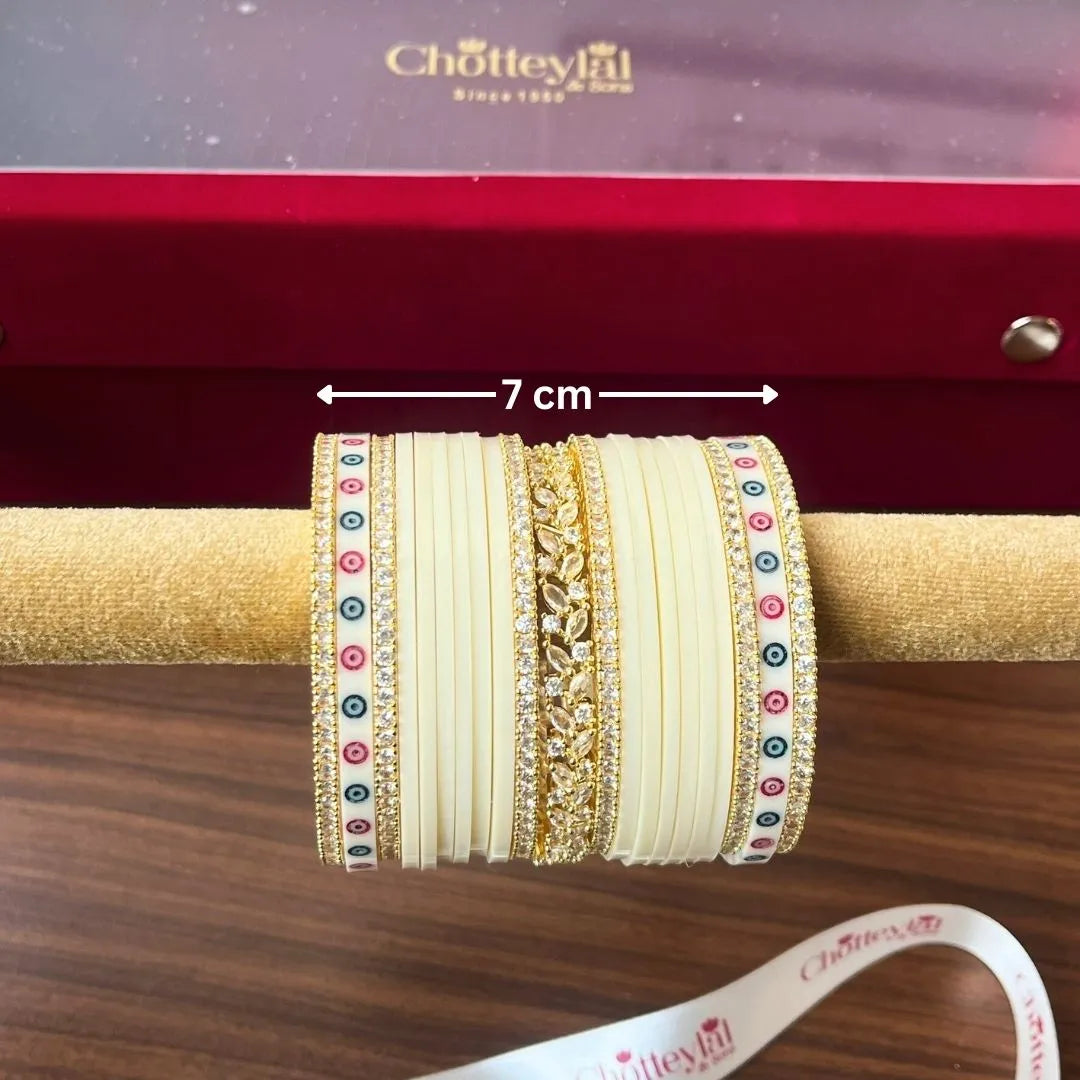 Elegant Ivory Chooda for Luxurious Bridal Rituals