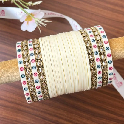 Elegant Ivory Bridal Chooda for Timeless Weddings