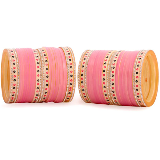 pink bridal chura