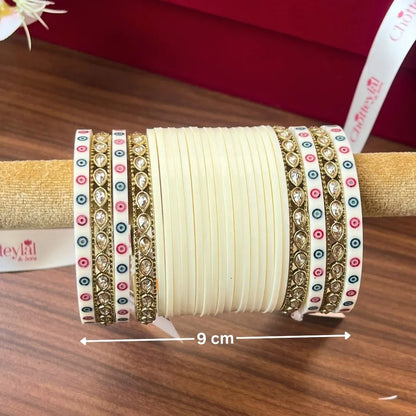 Elegant Ivory Bridal Chooda for Timeless Weddings