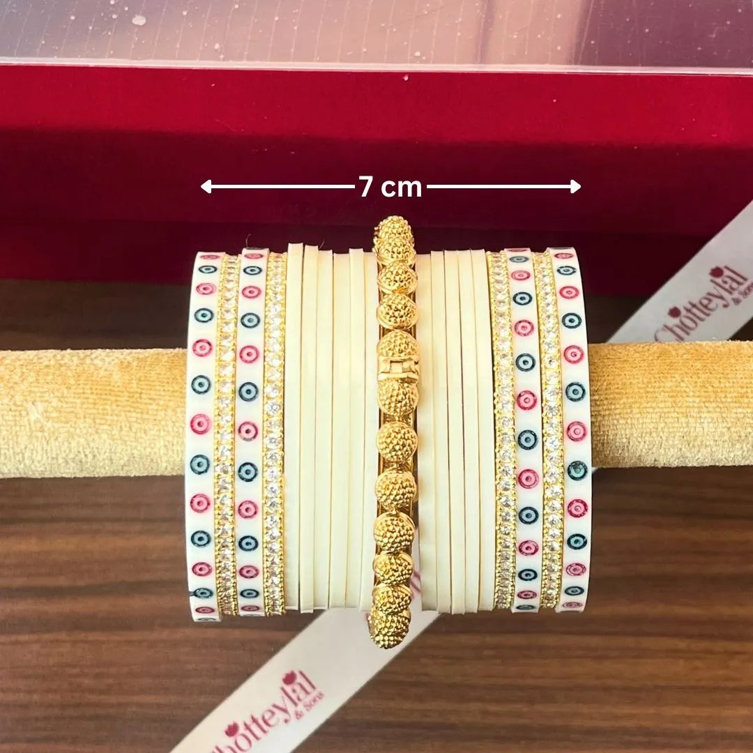 Luxury Ivory Chooda for Traditional Bridal Rituals