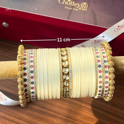 Traditional Ivory Chooda for Regal Wedding Look