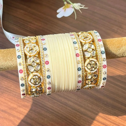 Royal Ivory Bridal Chooda for Grand Wedding Celebrations