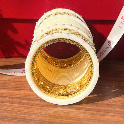 Royal Ivory Bridal Chooda for Grand Wedding Celebrations