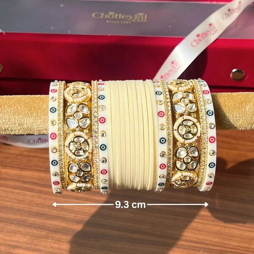 Royal Ivory Bridal Chooda for Grand Wedding Celebrations