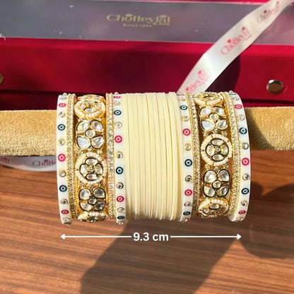 Royal Ivory Bridal Chooda for Grand Wedding Celebrations