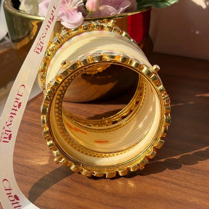 Luxury Ivory Chooda for Traditional Bridal Rituals