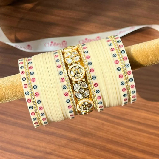 Ivory Wedding Chooda Inspired by Heritage Traditions