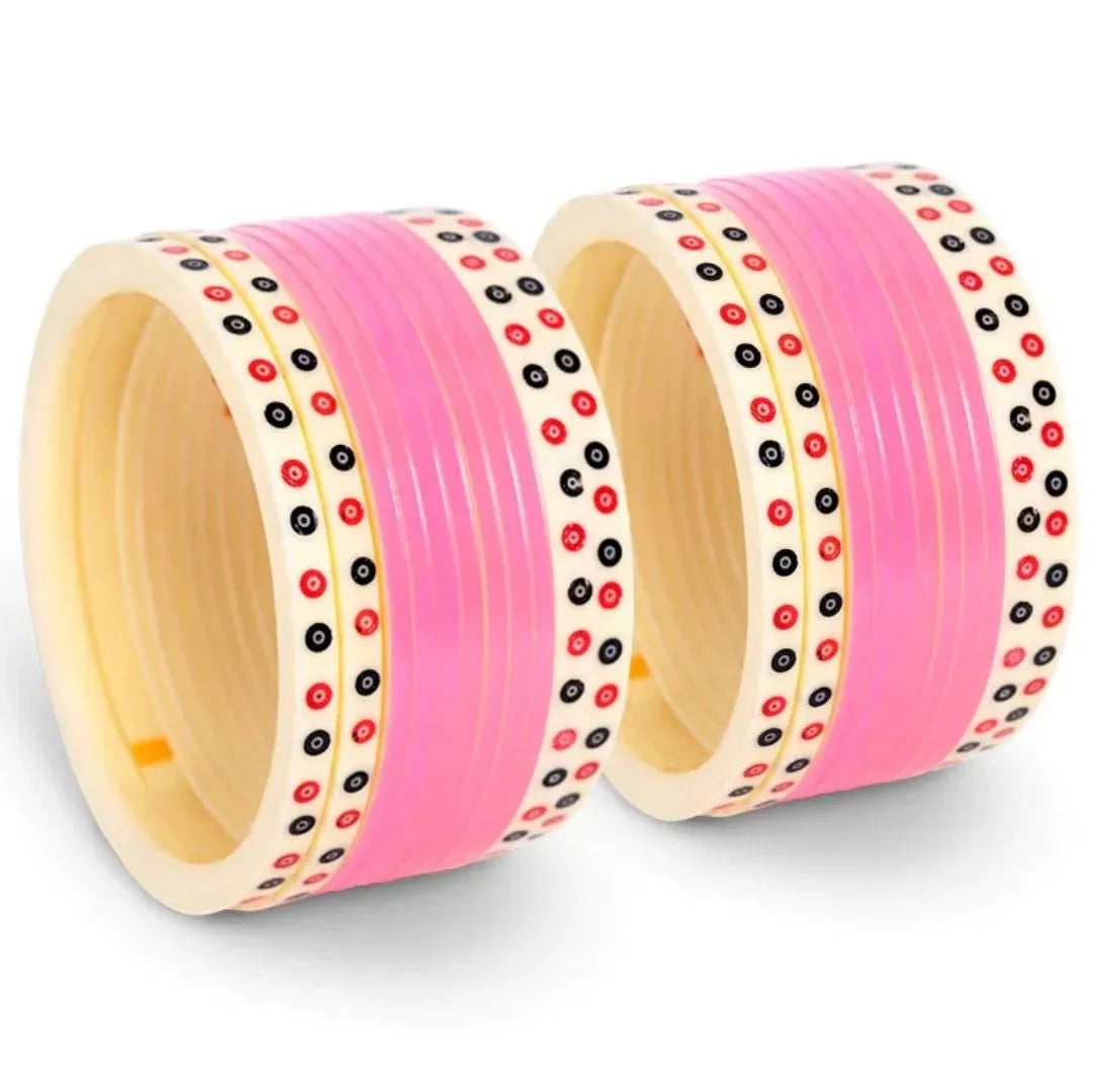 Semi Pearl Pink Designer Chuda | Chura | Chooda