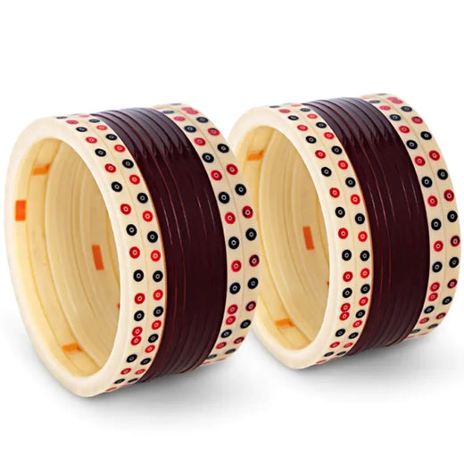 dark maroon bridal chura