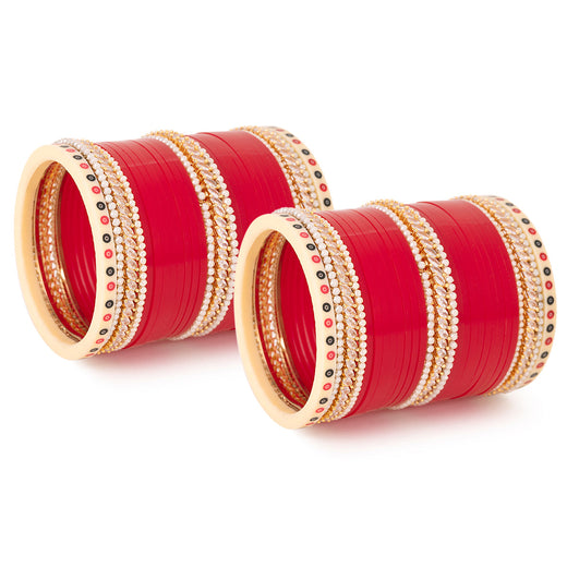red bridal chura