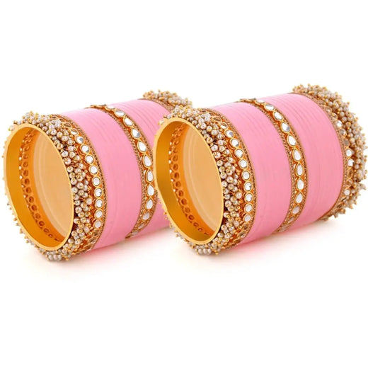 pink bridal chura