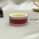 Pure Pearl Elegant Deep Red/Maroon/Red Chooda