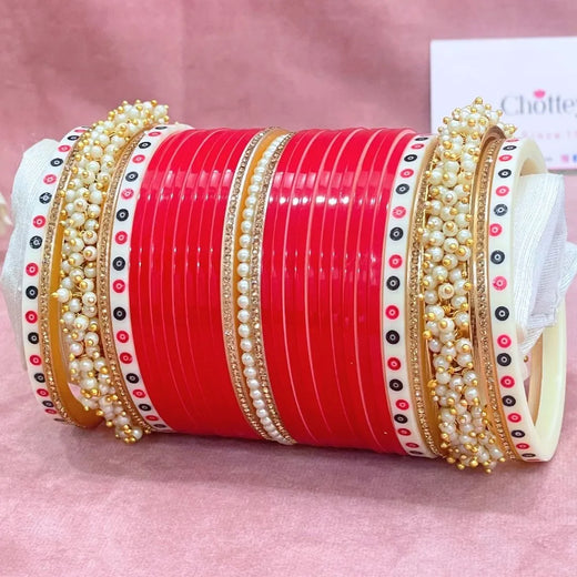 red bridal chura