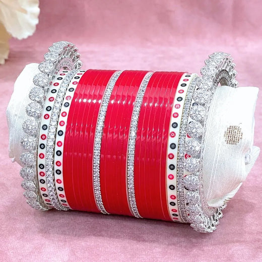 red bridal chura