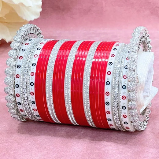 red punjabi chura
