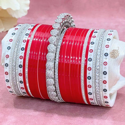 red bridal chura