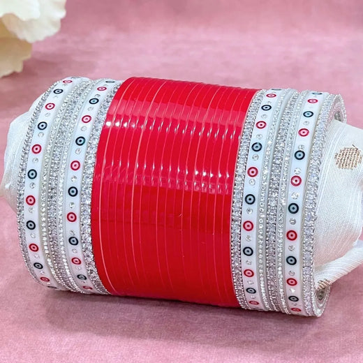 red bridal chura