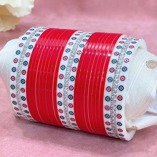 red bridal chura