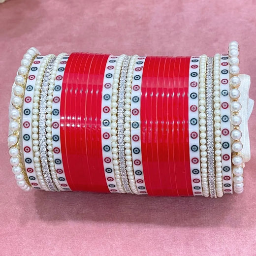 red punjabi chura