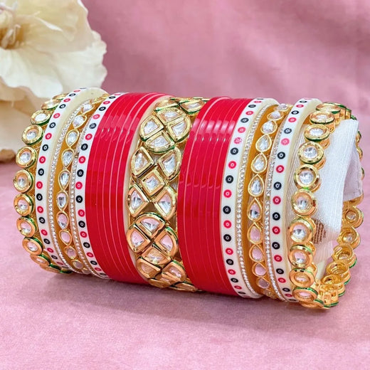 red bridal chura