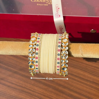 Luxury Ivory Chooda for Traditional Bridal Rituals