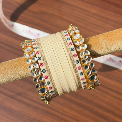 Luxury Ivory Chooda for Traditional Bridal Rituals