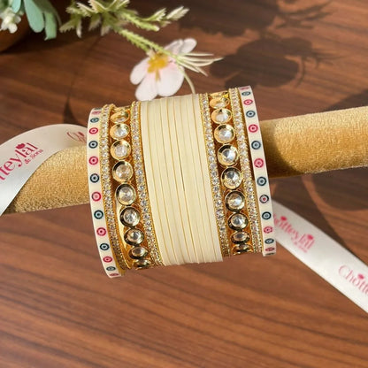 Premium Ivory Bridal Bangles for Sacred Ceremonies