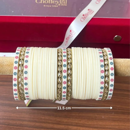 Ivory Bridal Chooda for Classic and Elegant Weddings