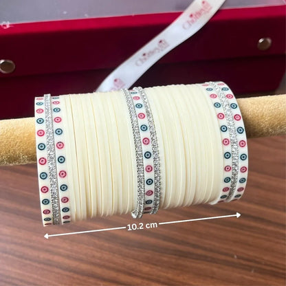 Luxury Ivory Bridal Chooda with Traditional