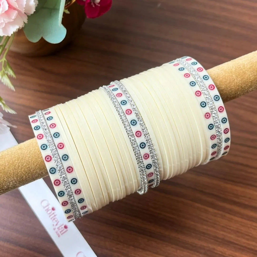 Luxury Ivory Bridal Chooda with Traditional