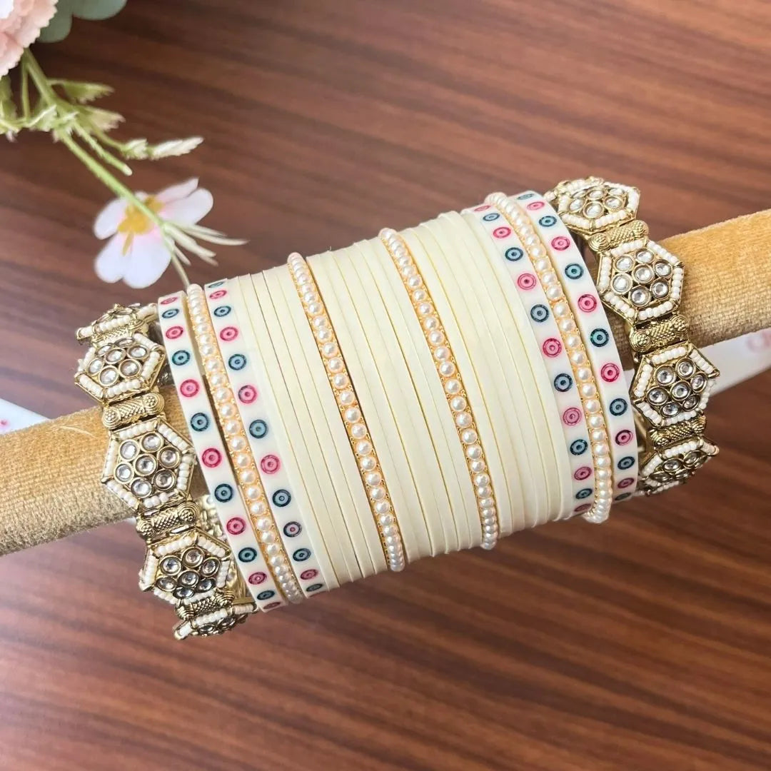 Classic Ivory Bridal Bangles for Memorable Moments