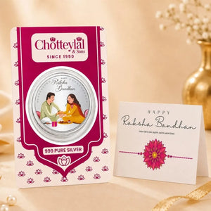 Bhai-Behen Rakhi Blister Card 10g Coin