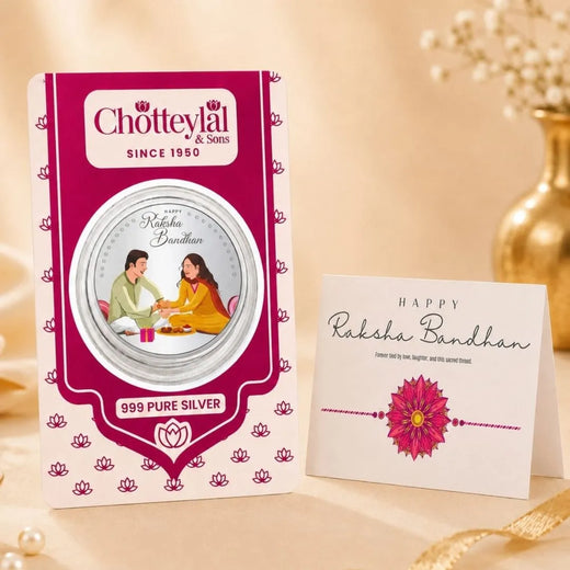 Bhai-Behen Rakhi Blister Card 10g Coin