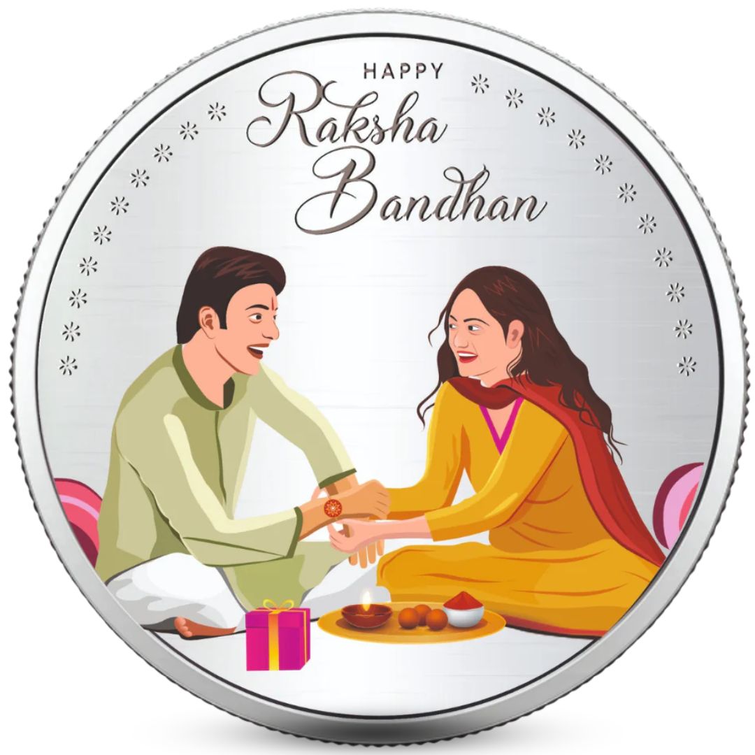 999 Purity Rakhi Coin in 10 grams