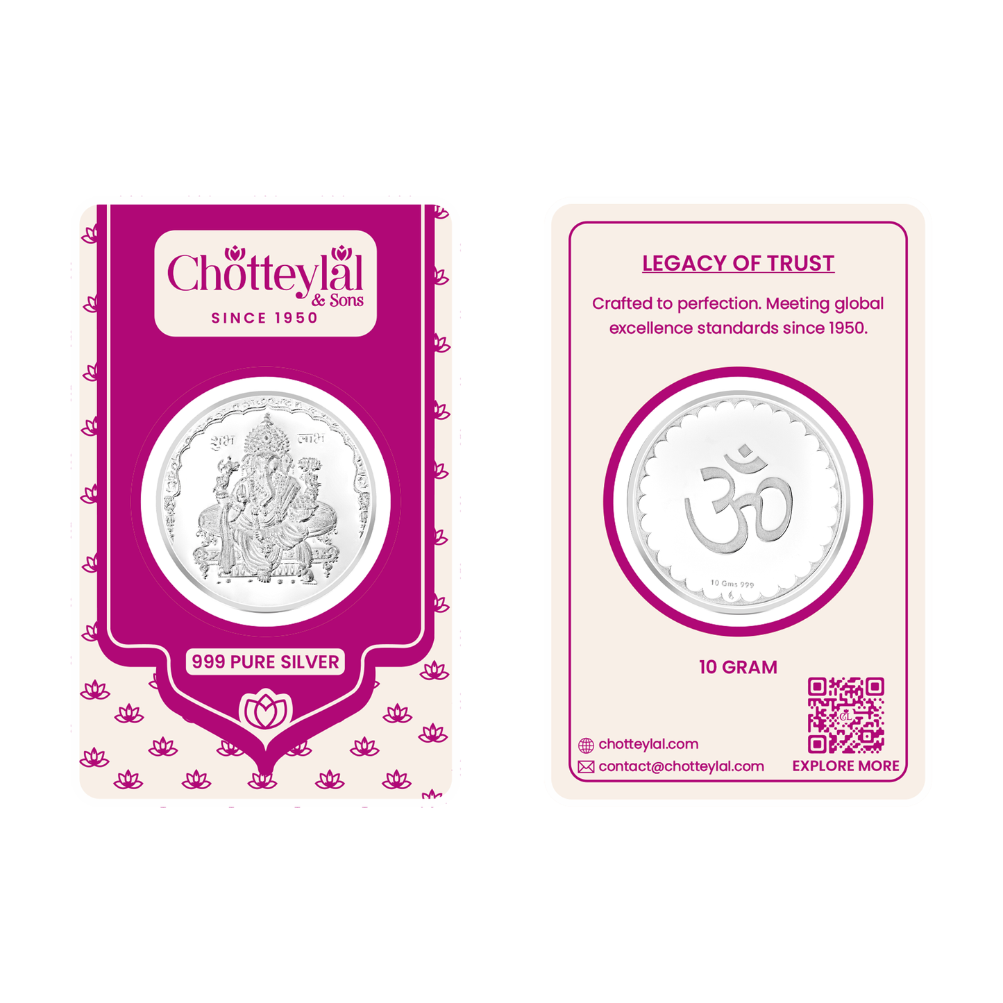 999 Ganesh Ji Silver Coin