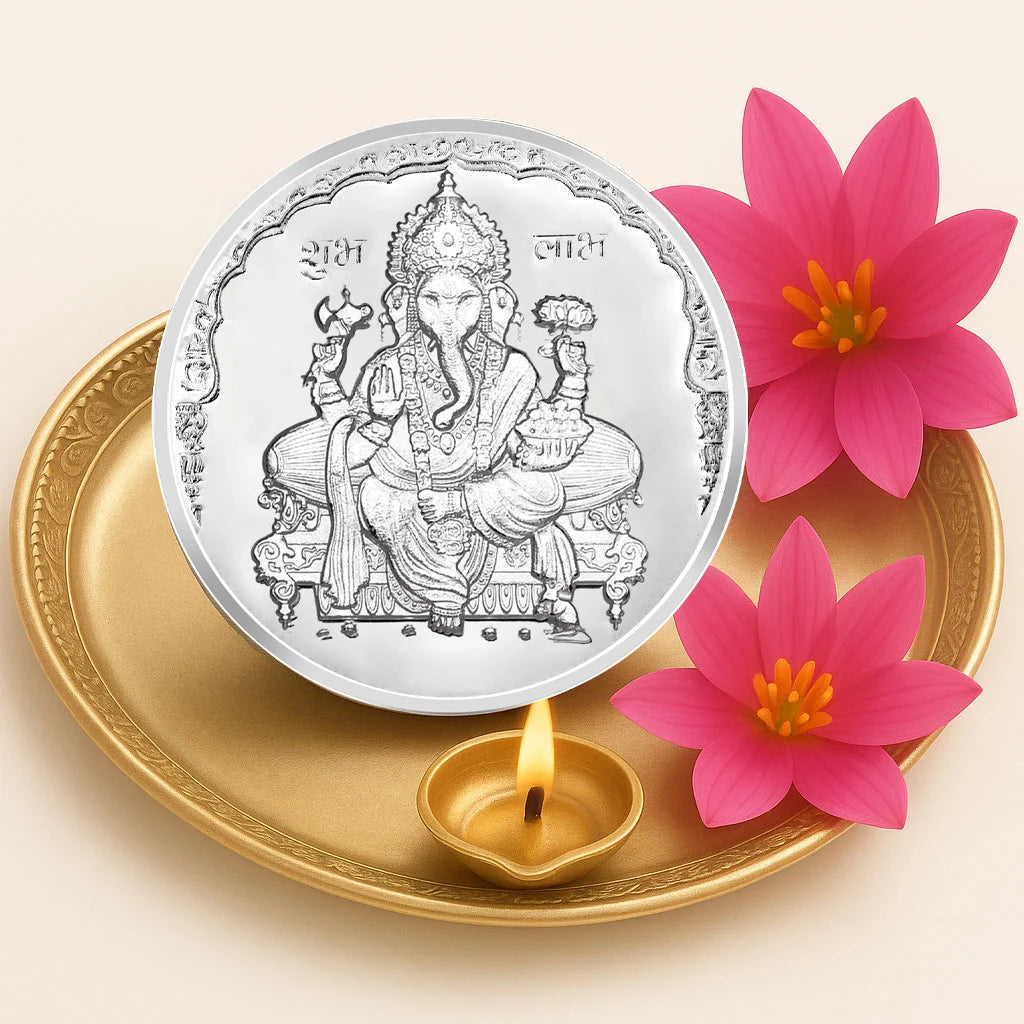 Ganesh Ji Silver Coin Gifts